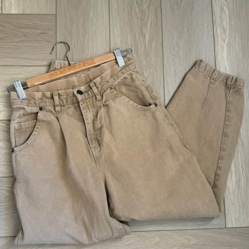 tan barrel leg jeans kimchi blue